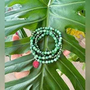 Green Aventurine & Hematite bracelet (one)